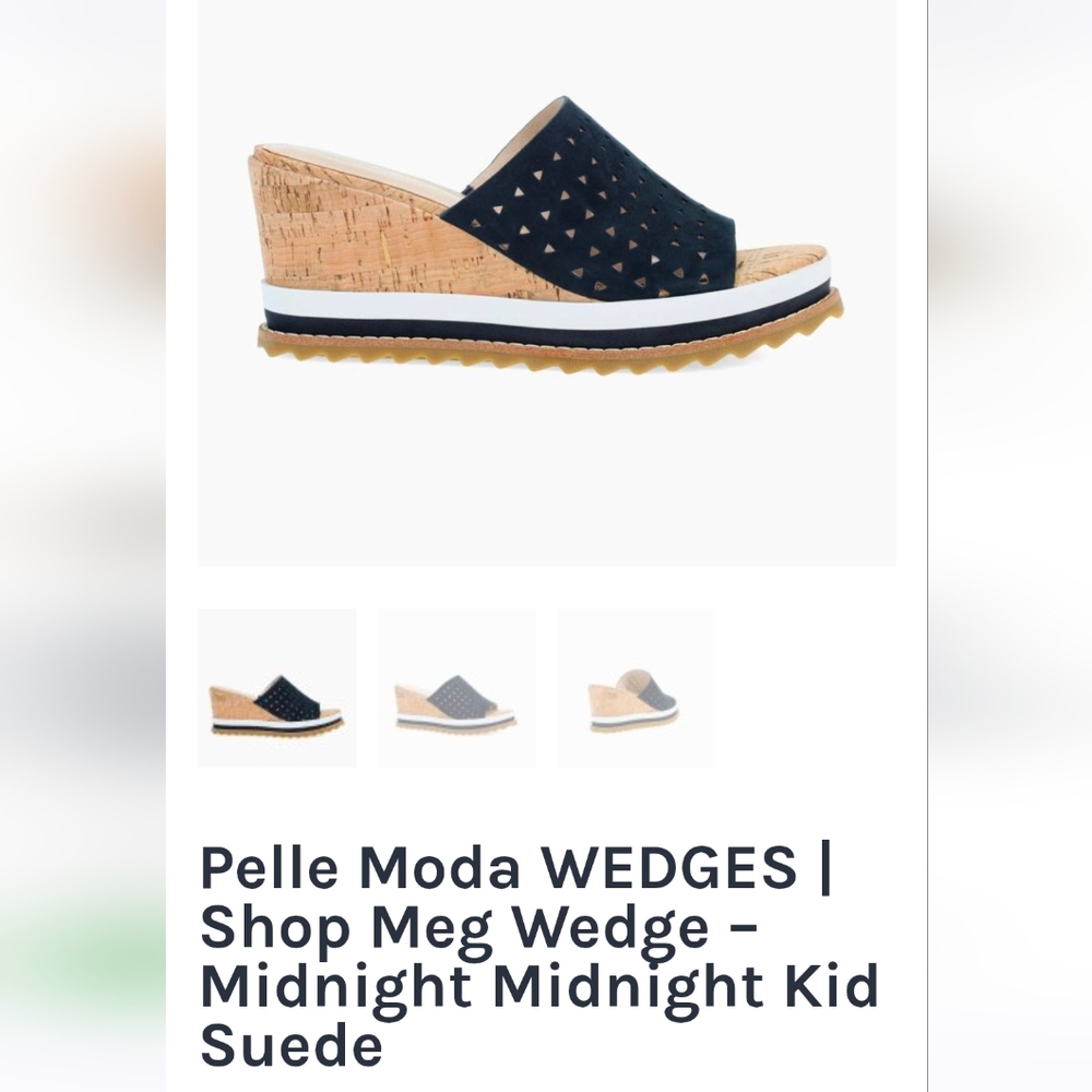 Pelle Moda Midnight Kid Suede Wedges